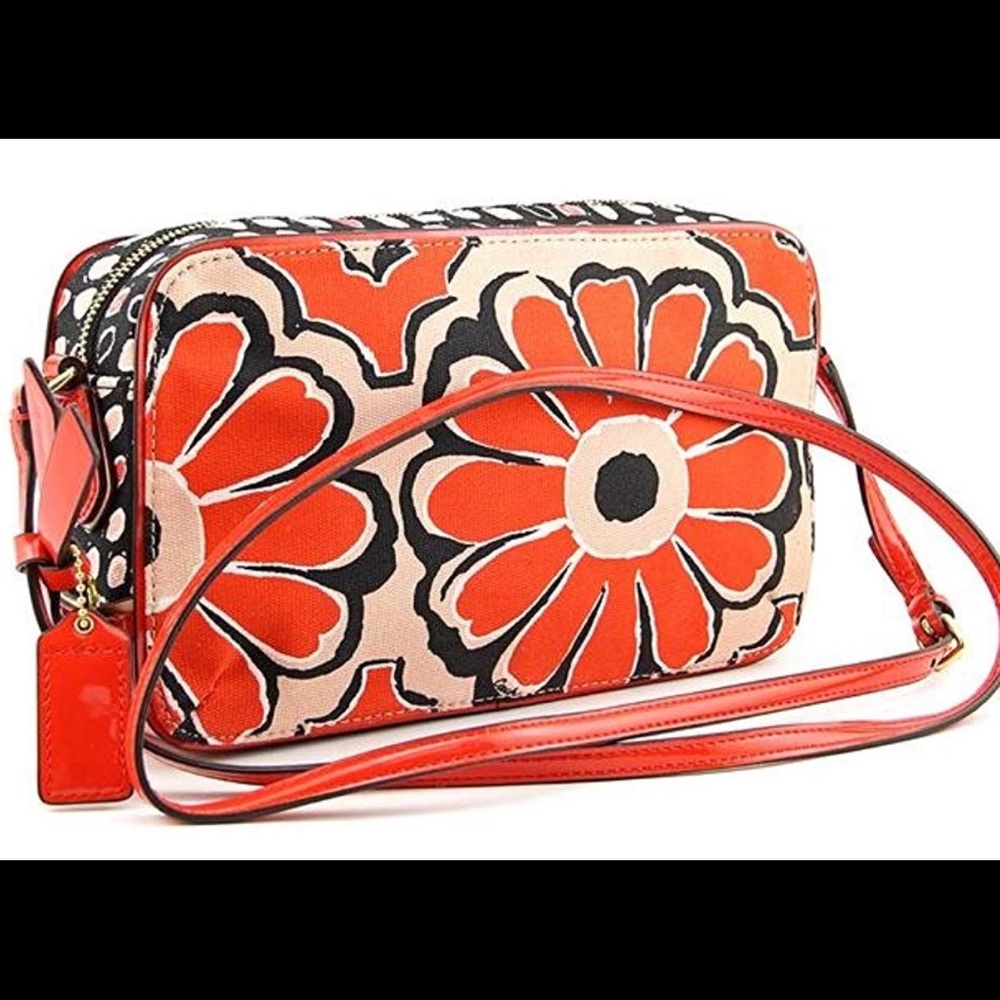 Coach Purse Desert Sky Poppy Flight Bag purse euc - Picture 5 of 8